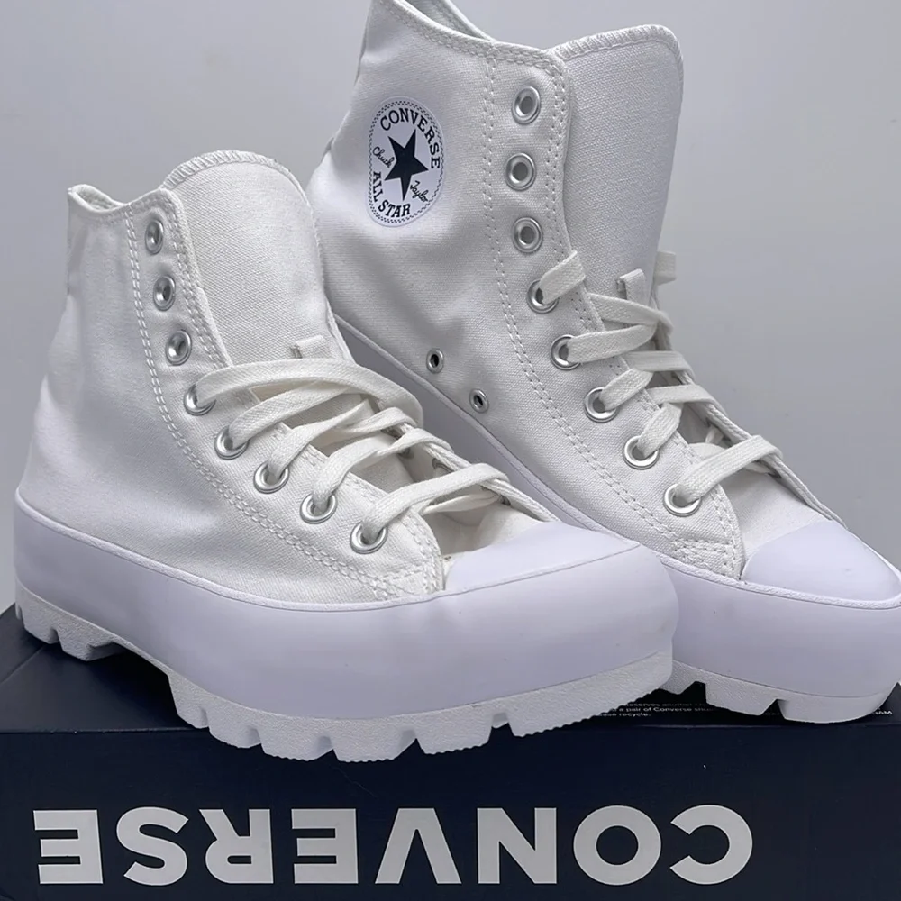 Converse WMNS CTAS LUGGED HI WHITE/BLACK/WHITE 565902C Platforms Sneakers